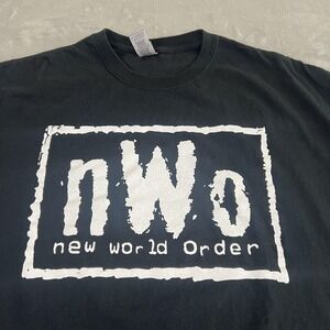 nWo New World Order Shirt Tee Mens 2XL Black WWE Wrestling Gildan Ultra Cotton